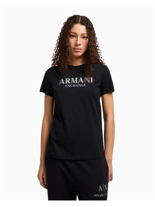 t-shirt woman black ARMANI EXCHANGE | XW000387AF10354/UC001